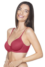 Load image into Gallery viewer, Amante Smooth Moves Padded Wired Ultimate T-Shirt Bra - Festive Red 10605
