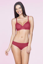 Load image into Gallery viewer, Amante Smooth Moves Padded Wired Ultimate T-Shirt Bra - Festive Red 10605
