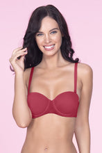 Load image into Gallery viewer, Amante Multiway Padded Wired Bra - Festive Red 10808
