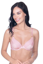 Load image into Gallery viewer, Amante Sheer Stripes Padded Wired T-Shirt Bra - Dawn Pink 14804
