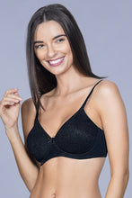Load image into Gallery viewer, Amante Lace Essentials Padded Non-Wired Bra - Black 24302
