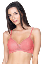 Load image into Gallery viewer, Amante Lace Essentials Padded Non-Wired Bra - D Rose - R Tan 24302

