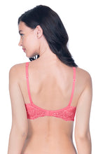 Load image into Gallery viewer, Amante Lace Delight Padded Wirefree Bra - Sunkist Coral 30501
