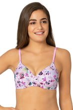 Load image into Gallery viewer, Amante Printed Padded Non-Wired Moulded Push up Bra - Floral Pr 71201
