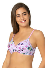 Load image into Gallery viewer, Amante Printed Padded Non-Wired Moulded Push up Bra - Floral Pr 71201

