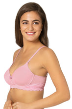 Load image into Gallery viewer, Amante Lace Padded Non-Wired Moulded Push Up Bra - Pastel L 71401
