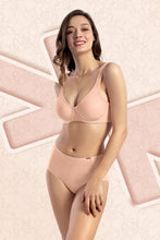 Load image into Gallery viewer, Amante Non-Padded Wired Lace Minimiser Bra - Impatiens Pink 71801
