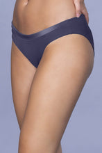 Load image into Gallery viewer, Amante Satin Edge Bikini Panty - Odessey Grey 10107
