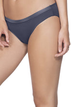 Load image into Gallery viewer, Amante Satin Edge Bikini Panty - Odessey Grey 10107
