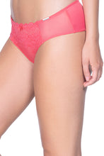 Load image into Gallery viewer, Amante Flawless Low Rise Lace Hipster - Rouge Contrast 29201
