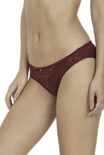 Load image into Gallery viewer, Amante Festive Aura Low Waist Bikini Panty - Deep Mulberry 73901
