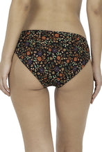 Load image into Gallery viewer, Amante Brocade Beauty Printed Bikini Panty - Black 74101

