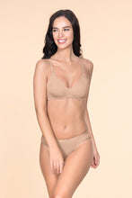 Load image into Gallery viewer, Amante Fresh Aloe Finish Cotton Non-Padded Non-Wired Bra - Sandalwood 10420
