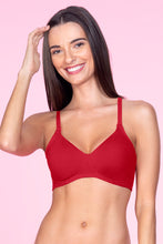Load image into Gallery viewer, Amante Fresh Aloe Finish Cotton Non-Padded Non-Wired Bra - Tiger Lily 10420

