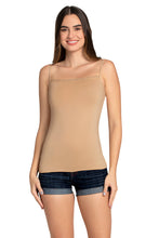 Load image into Gallery viewer, Amante Modal Lace Camisole - Hazelnut 82801
