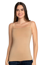 Load image into Gallery viewer, Amante Modal Lace Camisole - Hazelnut 82801
