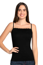 Load image into Gallery viewer, Amante Modal Lace Camisole - Black 82801
