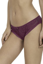 Load image into Gallery viewer, Amante Lace Jacquard Bikini Panty - Deep Magenta 73701
