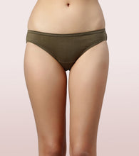 Load image into Gallery viewer, Enamor CB03 Chic Cotton, All Day Comfort, Low Waist Bikini Panty for Women - Naturally Breathable, Antimicrobial with Stain release, Inner Elastic, Regular Coverage -  Pack of 3 (Multicolorsolid-Color May Vary)
