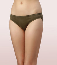 Load image into Gallery viewer, Enamor CB03 Chic Cotton, All Day Comfort, Low Waist Bikini Panty for Women - Naturally Breathable, Antimicrobial with Stain release, Inner Elastic, Regular Coverage -  Pack of 3 (Multicolorsolid-Color May Vary)
