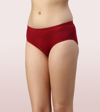 Load image into Gallery viewer, Enamor CR17 Chic Stretch Cotton, All Day Comfort, Mid Waist Hipster Panty for Women - Naturally Breathable, Antimicrobial with Stain release, Inner Elastic, Full Coverage -  Pack of 5 (Multicolordark-Color May Vary)
