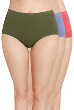 Load image into Gallery viewer, Amante Inner Elastic Solid High Rise Full Brief Panties (Pack of 3) 53005

