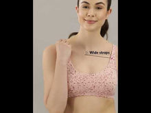 Load image into Gallery viewer, Enamor Low Impact Women's Cotton Everyday Sports Bra - All Day Comfort, Non Padded, Wirefree, High Coverage - SB06 (White/Grey)
