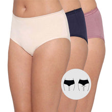 Load image into Gallery viewer, Wacoal Cotton Mid Waist Medium Coverage Everyday Wear Pack of 3 Midi Panty PI03I05
