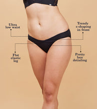 Load image into Gallery viewer, Enamor P138 X-Pattern Low Waist Bikini: Trendy Front X-Shaping, All-Day Comfort Panty
