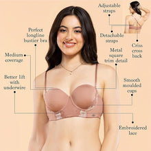 Load image into Gallery viewer, Enamor F143 Luxe Multiway Lace Balconette Bra - Padded, Wired, Medium Coverage
