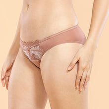 Load image into Gallery viewer, Enamor P143 Ultra Low Waist Bikini with Luxe Embroidered Lace for a Modern, Chic Look
