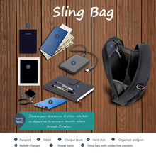 Load image into Gallery viewer, Romano nx Sling Bag for Men &amp; Women – Multi-Functional Travel Crossbody with Adjustable Strap, YKK Zipper &amp; Bar-Tacked Reinforcement – 11x9x5 Inches
