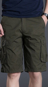 Romano nx 100% Cotton Cargo Shorts Bermuda For Men with Multi-Pockets & Side Zipper Pockets romanonx.com 