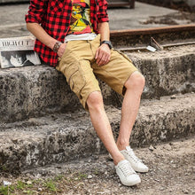 Load image into Gallery viewer, Romano nx 100% Cotton Cargo Shorts/Bermuda for Men with Multi-Pockets &amp; Side Zipper Pockets romanonx.com 
