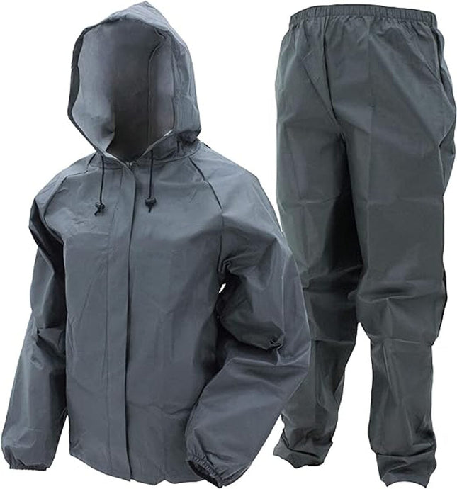 Zeel Water Fighter 100% Waterproof Double Layer Hooded Rain Coat Men with Jacket and Pant in a Storage Bag romanonx.com 