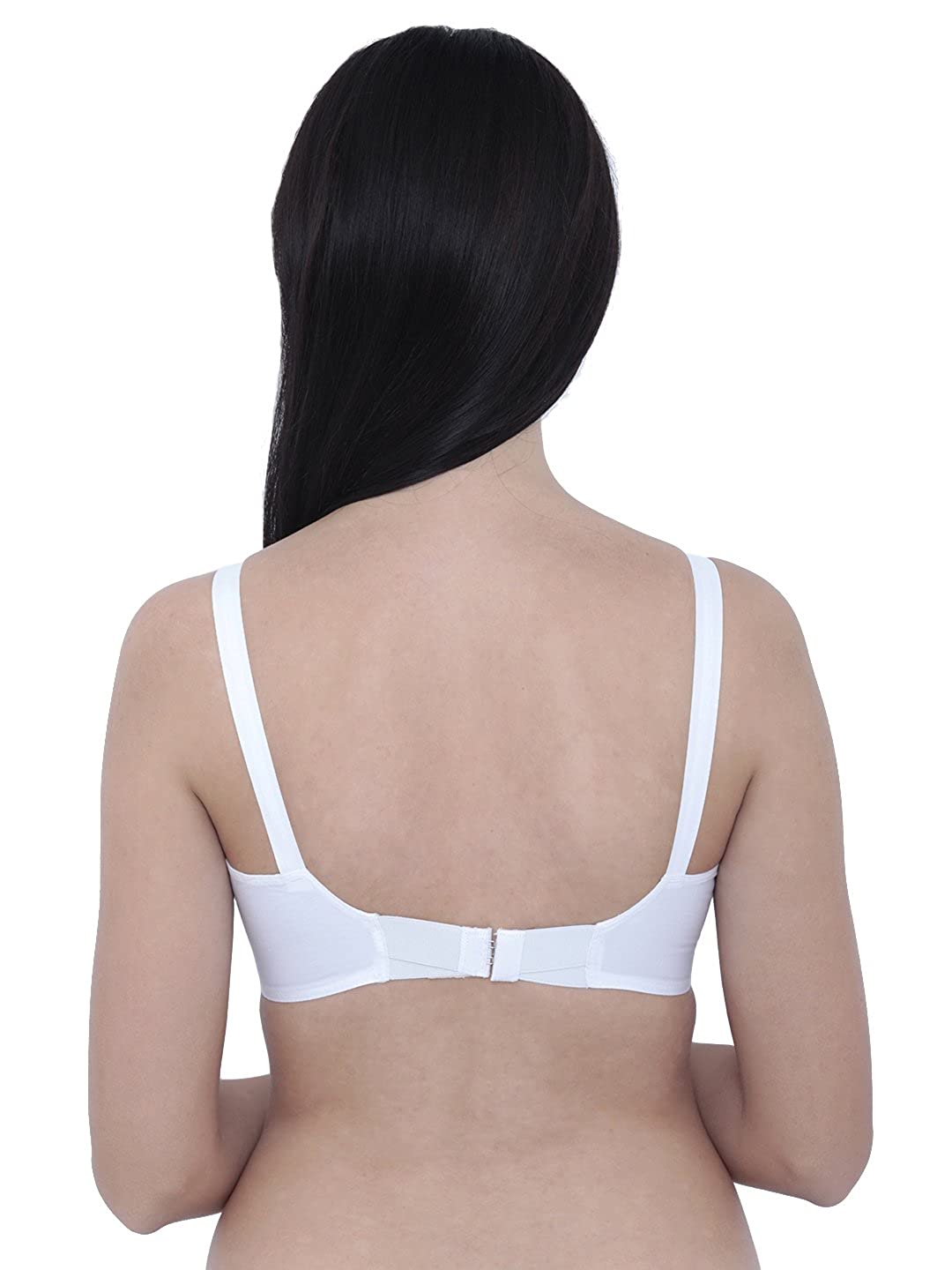 Buy Libertina - Christine Beige Colour Non Padded Comfortable, Skin  Friendly Fancy Women Cotton Bra with Elastic Strap - Pack of 2 at
