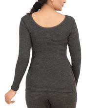 Load image into Gallery viewer, Monte Carlo Pure New Merino Wool Machine Washable 3/4 Sleeves Round Neck Thermal for Women Black Color romanonx.com 
