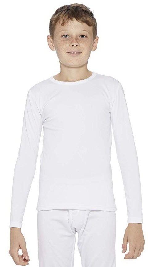 Monte Carlo Pure New Merino Wool Machine Washable Full Sleeves Round Neck Thermal for Boys Off White Color romanonx.com 