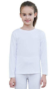 Monte Carlo Pure New Merino Wool Machine Washable Full Sleeves Round Neck Thermal for Girls Off White Color romanonx.com 