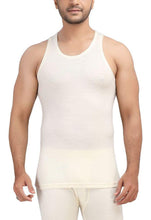 Load image into Gallery viewer, Monte Carlo Pure New Merino Wool Machine Washable Sleeveless Round Neck Thermal for Men Off White romanonx.com 
