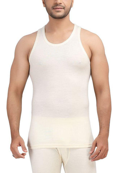 Monte Carlo Pure New Merino Wool Machine Washable Sleeveless Round Neck  Thermal For Women Off White Color at Rs 1670.00