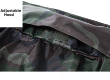 Load image into Gallery viewer, Romano nx 100% Waterproof Camouflage Rain Coat Men Heavy Duty Double Layer Hooded with Jacket and Pant in a Storage Bag romanonx.com 
