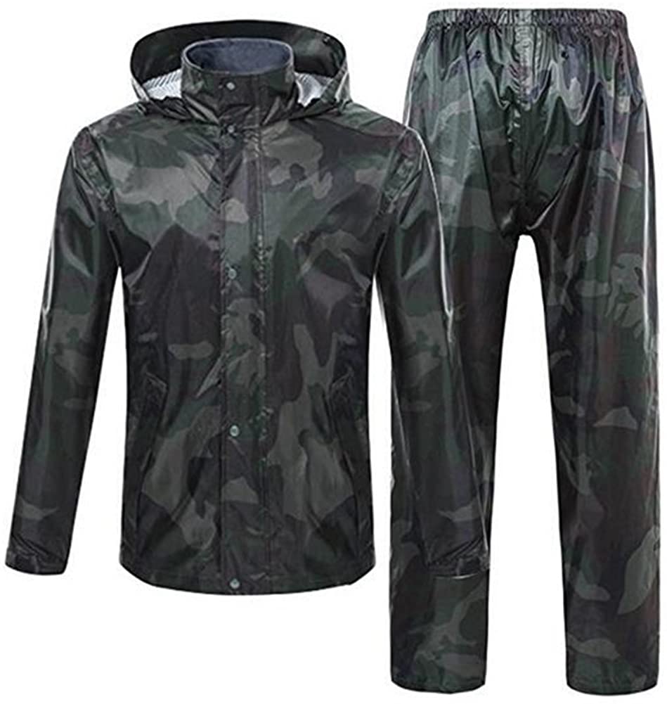 Romano nx 100% Waterproof Camouflage Rain Coat Men Heavy Duty Double L –
