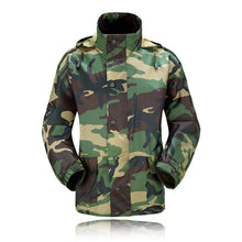 Load image into Gallery viewer, Romano nx 100% Waterproof Camouflage Raincoat Men Heavy Duty Double Layer Hooded with Jacket and Pant in a Storage Bag romanonx.com 
