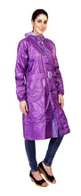 Load image into Gallery viewer, Romano nx 100% Waterproof Heavy Duty Double Layer Hooded 3/4 Length Rain Overcoat Women in a Storage Bag romanonx.com 
