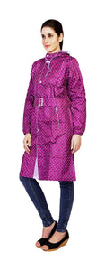 Romano nx 100% Waterproof Heavy Duty Double Layer Hooded 3/4 Length Rain Overcoat Women in a Storage Bag romanonx.com 