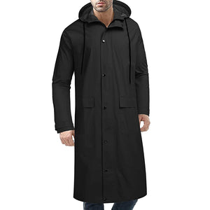 Romano nx 100% Waterproof Heavy Duty Double Layer Hooded Long Raincoat Men in a Storage Bag romanonx.com 
