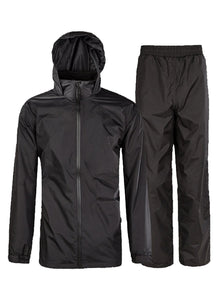Romano nx 100% Waterproof Heavy Duty Double Layer Hooded Rain Coat Men with Jacket and Pant in a Storage Bag romanonx.com 