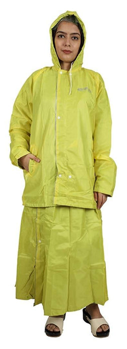 Romano nx 100% Waterproof Heavy Duty Double Layer Hooded Rain Skirt and Jacket for Women in a Storage Bag romanonx.com 