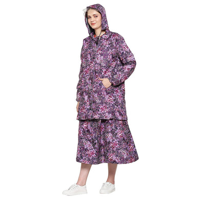 Romano nx 100% Waterproof Premium Heavy Duty Double Layer Hooded Rain Skirt and Jacket for Women in a Storage Bag romanonx.com 